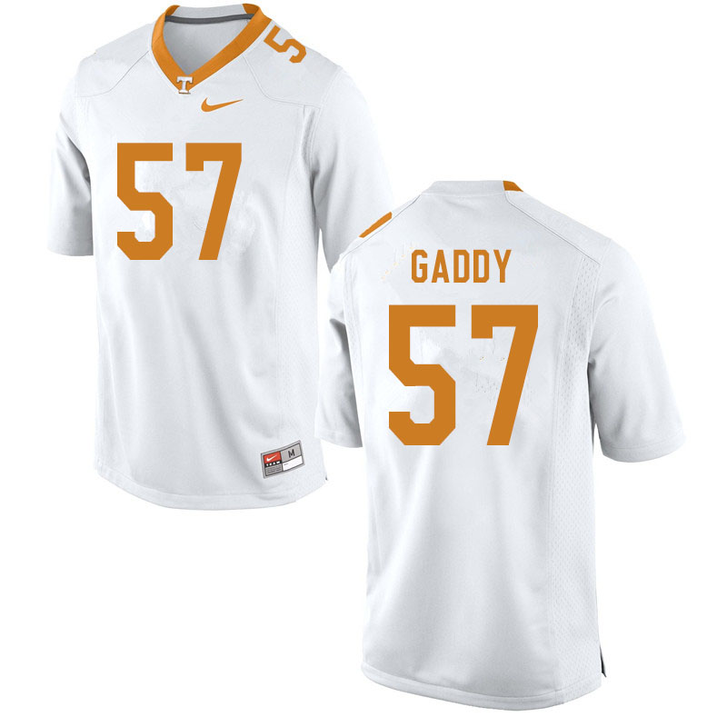 Men #57 Nyles Gaddy Tennessee Volunteers College Football Jerseys Sale-White - Click Image to Close